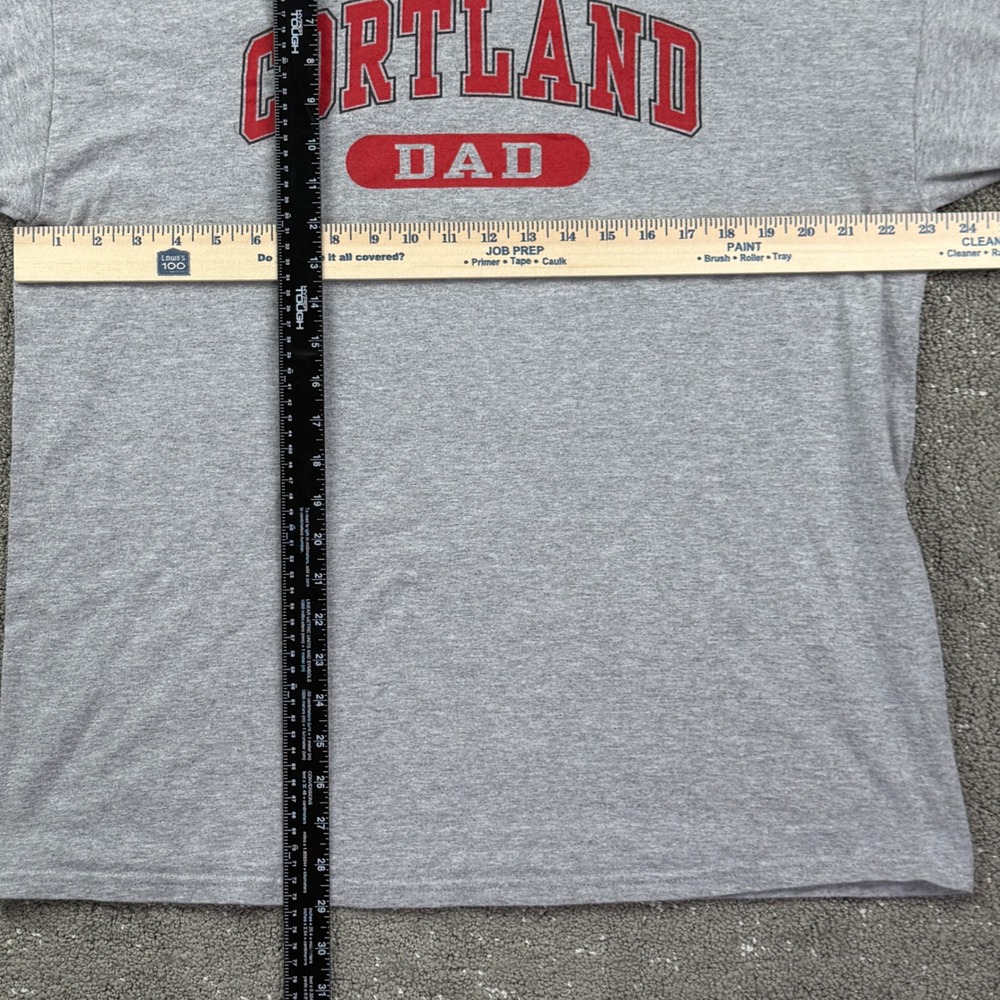 New Agenda Cortland Dad T-Shirt Men XL Gray Short Sleeve Graphic Tee Collegiate - Picture 4 of 7